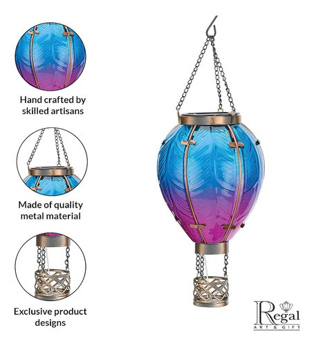 Regal Art & Gift Linterna Solar De Globo Aerostático Colgant 1