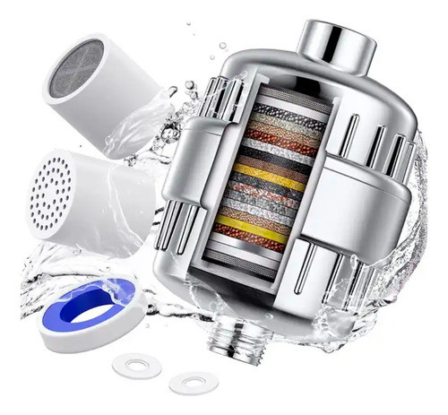 Purificador De Ducha 15 Etapas Para Ducha Telefono O Roseta 0