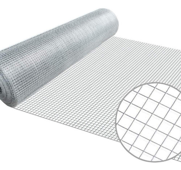 Malla Electrosoldada Galva Tejido Alambre 25x25mm 1,5mm 50cm 0