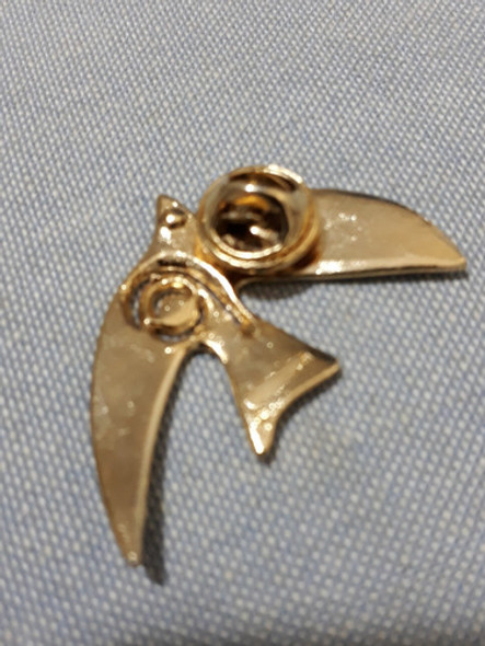 Broche Antigo Pomba Da Paz Banho De Ouro 4cm Veja 6 Fotos 1