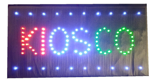 Cartel Led Kiosco Abierto Fotocopia Descuento Por Mayor 0