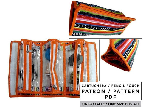 Molde De Costura, Patron Cartuchera - Porta Lápices , Pdf 1