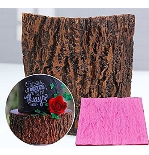 Molde De Silicone Para Decorar Bolo Tronco Festa Bosque 1
