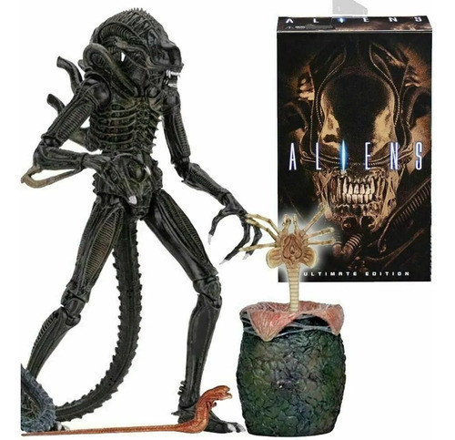 Neca Aliens Ultimate Edition Brown Alien With Facehugger 0
