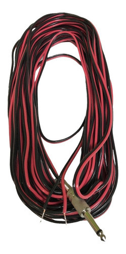 Cable Bafles Plug A Pelado 2x1,5mm 6 Mts Pro Rojo Y Negro 0