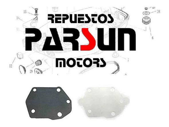 Kit De Diafragmas Para Bomba De Nafta De Motor Yamaha 25 A 0