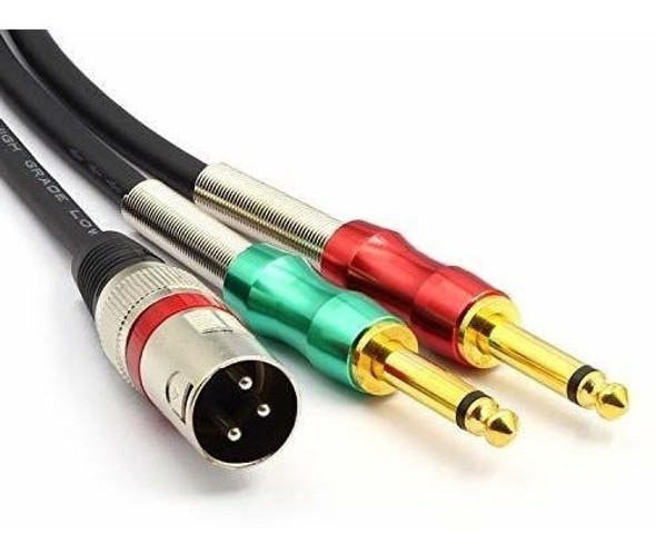 Siyear Xlr 3 Pines Macho A Doble 0250 In 1/4 Ts Macho Y Cabl 1