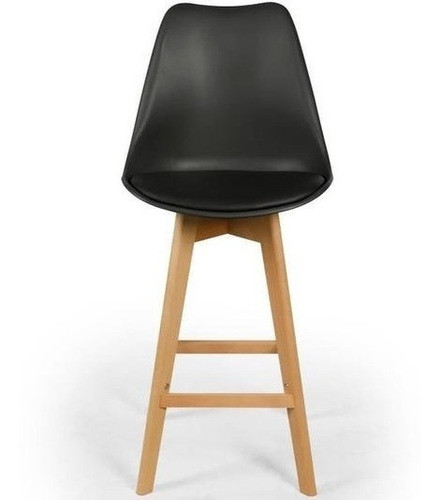 Taburete Banqueta New Tower Tulip Almohadon - Negro 1