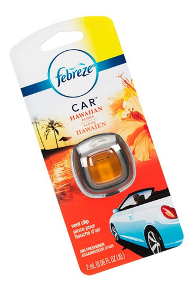 Febreze Car Desodorante Perfume Aromatizante Para Auto Aloha 1