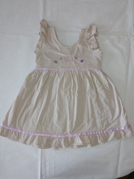Vestido De Beba De Pana 18 Meses Impecable 0