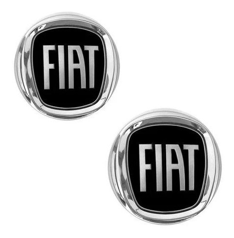 Kit Emblema Fiat Preto Grade E Mala Palio Bolha G3 2004/2018 1