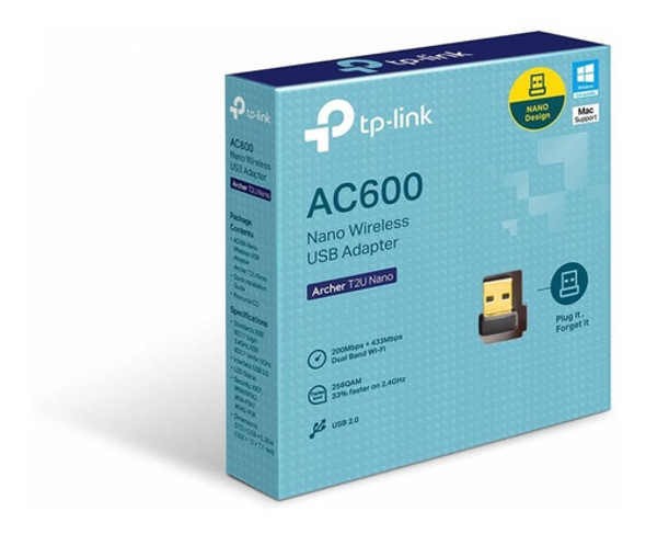 Tarjeta De Red Usb Dual Band Ac600 Archer T2u Worldmaster 1