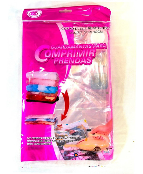 Bolsa Vacuum Guarda Ropa Almacenar Vacio 50x70cm Pack.x6 B10 0