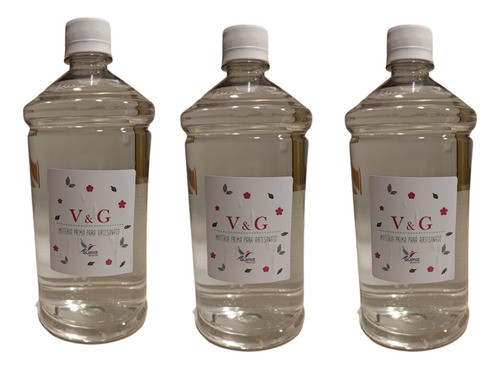 Kit 3l Lauril Líquido 100% Vegetal Para Cosmeticos E Higiene 0