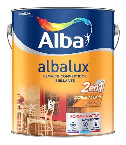 Albalux 2 En 1 Esmalte Convertidor Bri Verde Noche 1l Sibaco 1