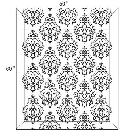 Inicio Cosas Suaves Bordado Batik Sherpa Manta, 50  X 60 , B 1