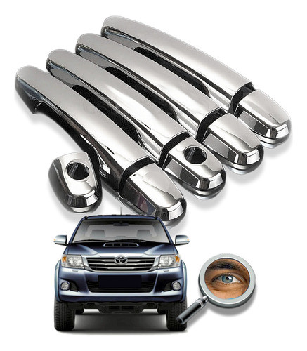 Hilux Corolla / Kit 4 Cubre Manijas Cromadas Tuning Chrome 0