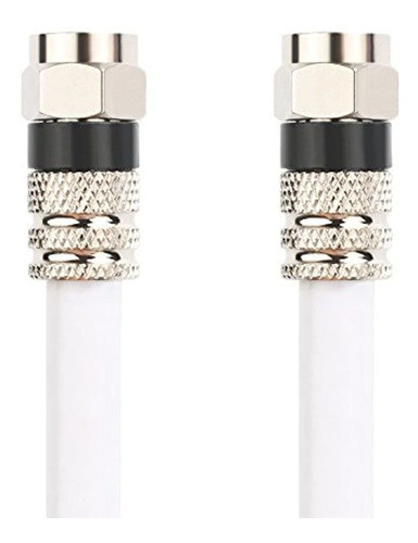 Cable Coaxial Digital Postta (50 Pies) Cable Rg6 Blanco Blin 0