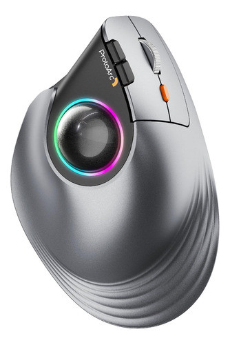 Ratón Trackball Vertical Inalámbrico Em05 Rgb Bluetooth Ergo 0