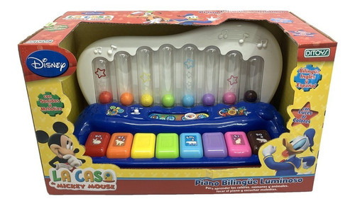 Disney Mickey Piano Bilingue Luminoso Art 1829 Loonytoys 0