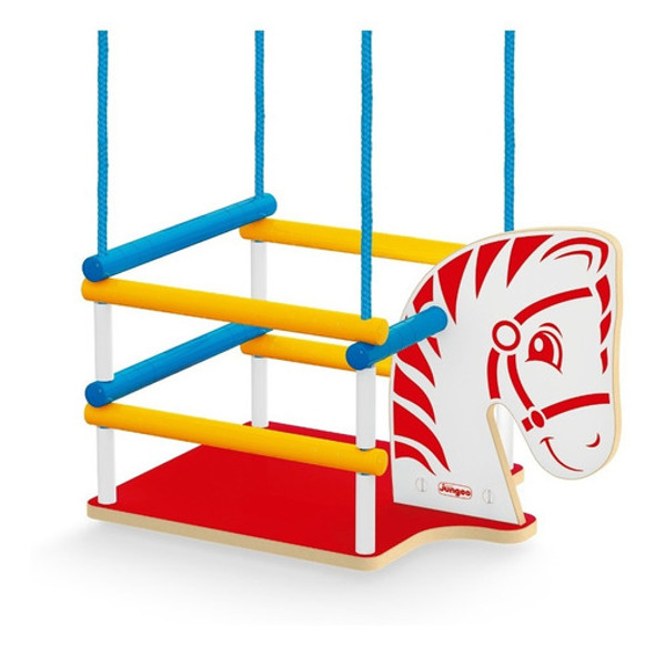 Balanço Infantil Bebê Cavalinho Mdf Até 35 Kg Inmetro Junges 0