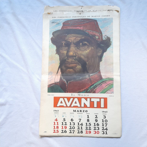7 Antiguas Laminas Almanaque Publicidad Avanti Carlos Alonso 0