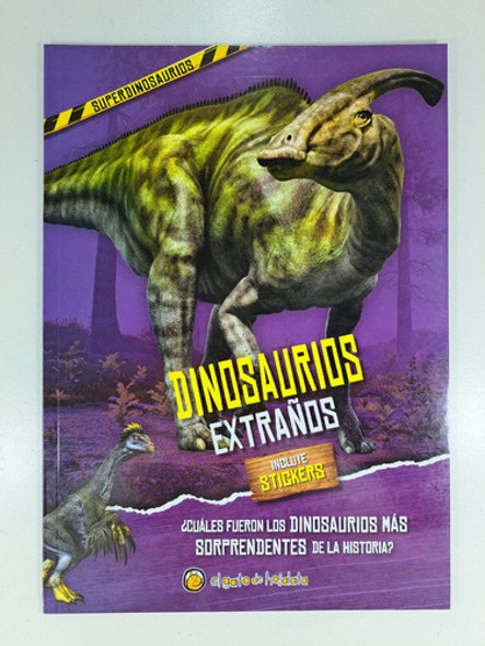 Dinosaurios Extraños - Libro Infantil Con Stickers 1