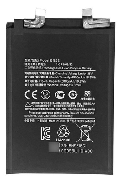 Bateria Xiaomi Bn5a Note 11 Pro 5g -  Poco X4 Pro 5g 0