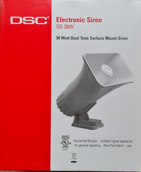Sirena Exterior Dsc 2 Tonos Muy Potente 30w Alarmas Cercos 0