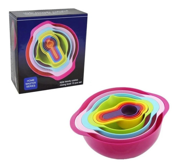 Set Reposteria Medidor Tamiz Bowl Cuchara  Pettish Online Vc 0