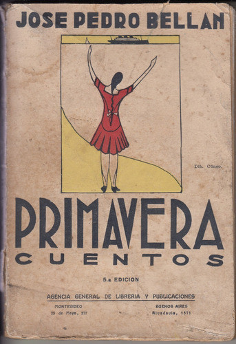 1926 Tapa Arte Modernista Por Jose Cuneo Uruguay Primavera 0