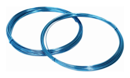 Arame Alumínio Azul 0,8mm P/ Decoração C/10 Metros 0
