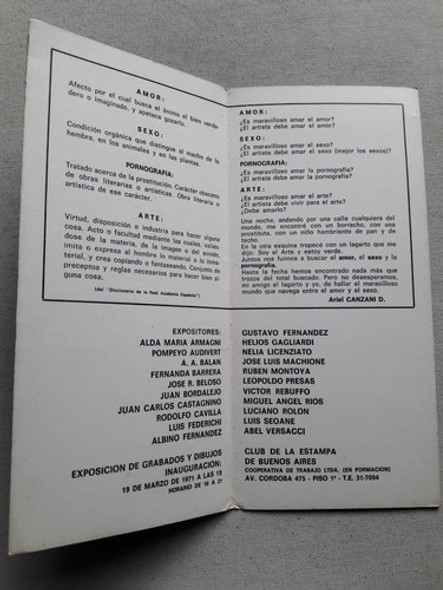 Catalogo Club De La Estampa Buenos Aires Grabados Y Dibujos 1