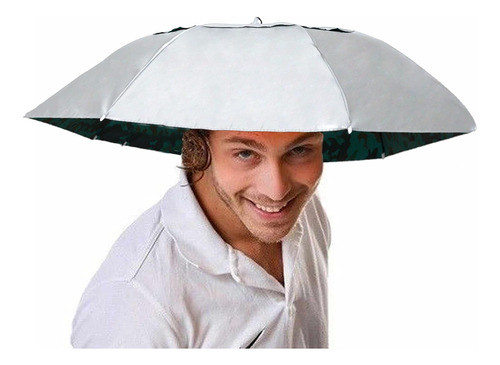 Sombrero Sombrilla Pesca Jardinería Sol Y Lluvia. Color Gris 0