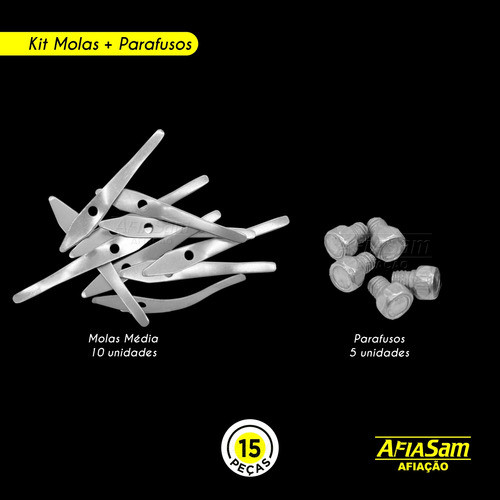 Kit Mola Inox 10 Média + 5 Parafusos P/ Alicate Mundial 1