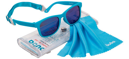 Óculos De Sol Flexível Com Alça 3-36 Meses Azul - Buba 1