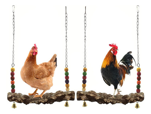 Colmillo De Madera Natural Para Aves, Soporte Seguro 0