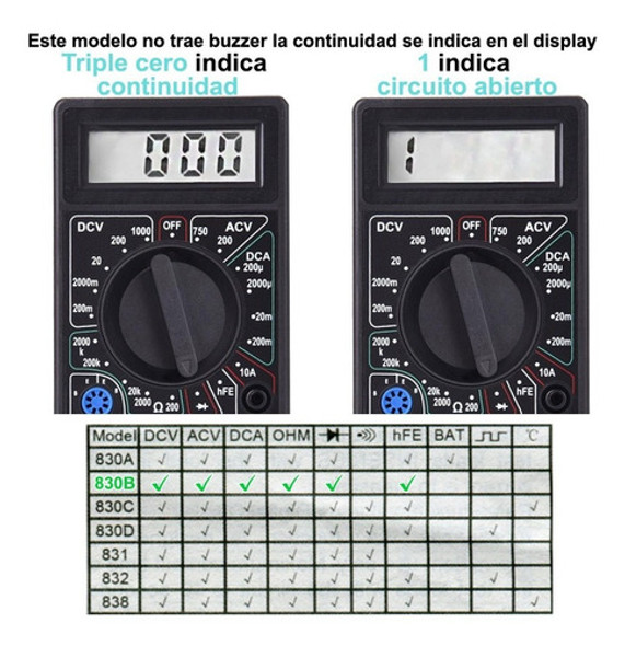 Multimetro Digital Dt830b Voltimetro Amperimetro Microcentro 1