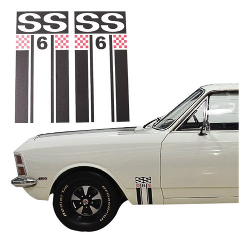 Adesivo Emblema Opala Ss6 Paralamas 1975 Opl04 Fgc 0