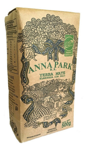 Yerba Mate Anna Park Orgánica -paquete 500 Grms 0