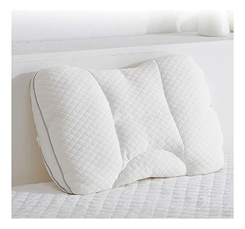 Almohadas De Contorno De Sueño De Lujo De Cama Medianamente 0