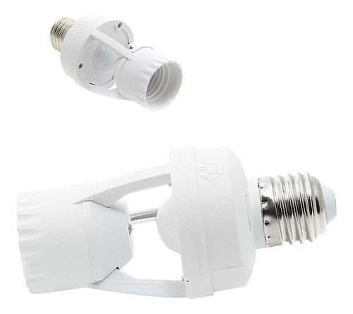 Adaptador Bocal Sensor De Presença P/ Lâmpada C/ Soquete E27 0