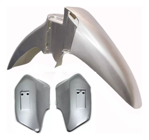 Guardabarro + Cubre Barrales Gris Plata Mondial Ld 110 H 0