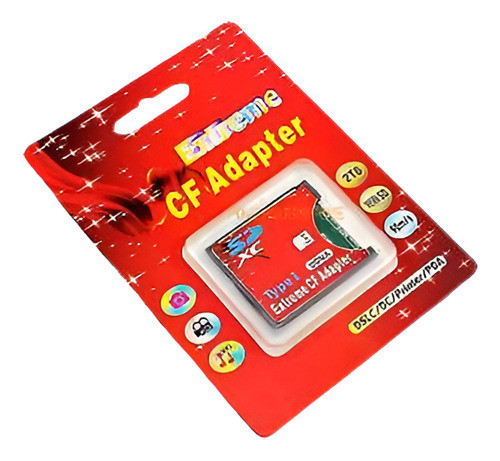 Sd/sdhc/sdxc A Compactflash Cf Tipo I Soporte De Adaptador D 0