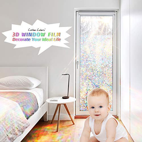 Vinilo Cottoncolors Arcoiris No Adhesivo Bloqueo Uv 45x200cm 1