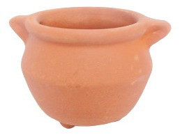 Caldeirão Da Bruxa Mini Kit 06 Unidades Cor Terracota 1