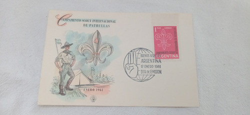 Estampilla Campamento Internacional De Patrullas 1961 Scout 0