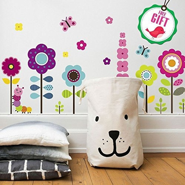 Pegatinas De Pared De Flores Para Niños Calcomanias De Par 0