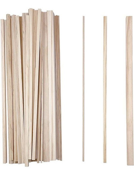 Pack De 36 Barras De Madera Cuadrada Para Modelar Madera Du. 0