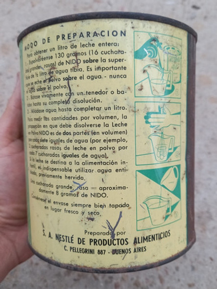 Antigua Lata De Leche Nido De Junio De 1965 1 Antigua Lata De Leche Nido De Junio De 1965 1